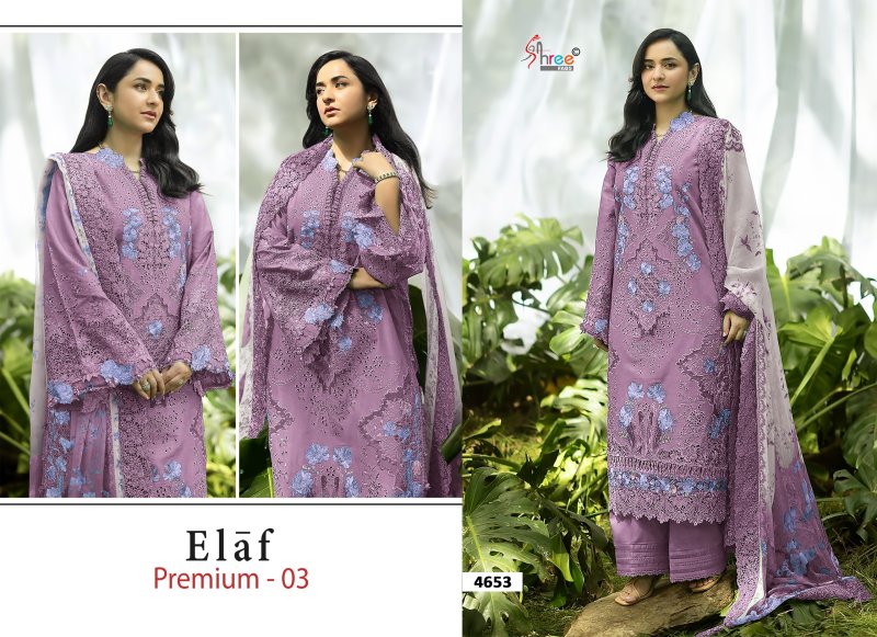 Elaf Premium Vol 3 By Shree Cotton Dupatta Dress Material 